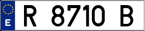 Trailer License Plate